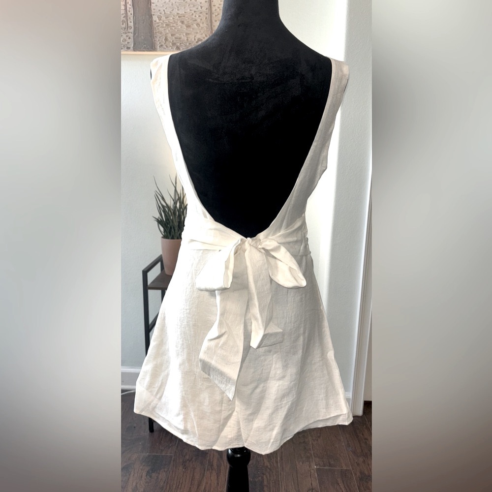 Cider Cream Sleeveless Mini Dress - Picture 2 of 8